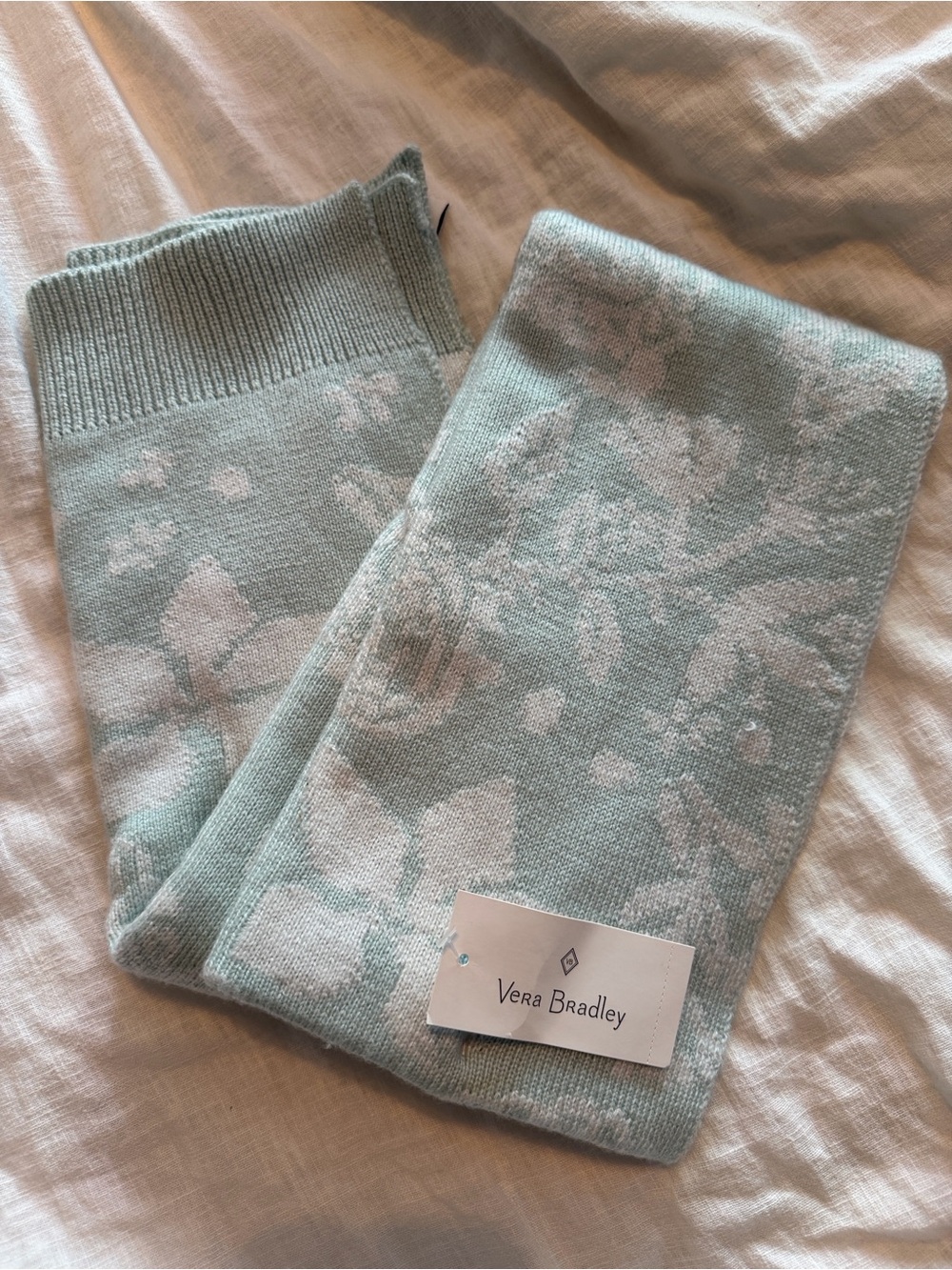Vera Bradley Eaden Paisley Mint Scarf